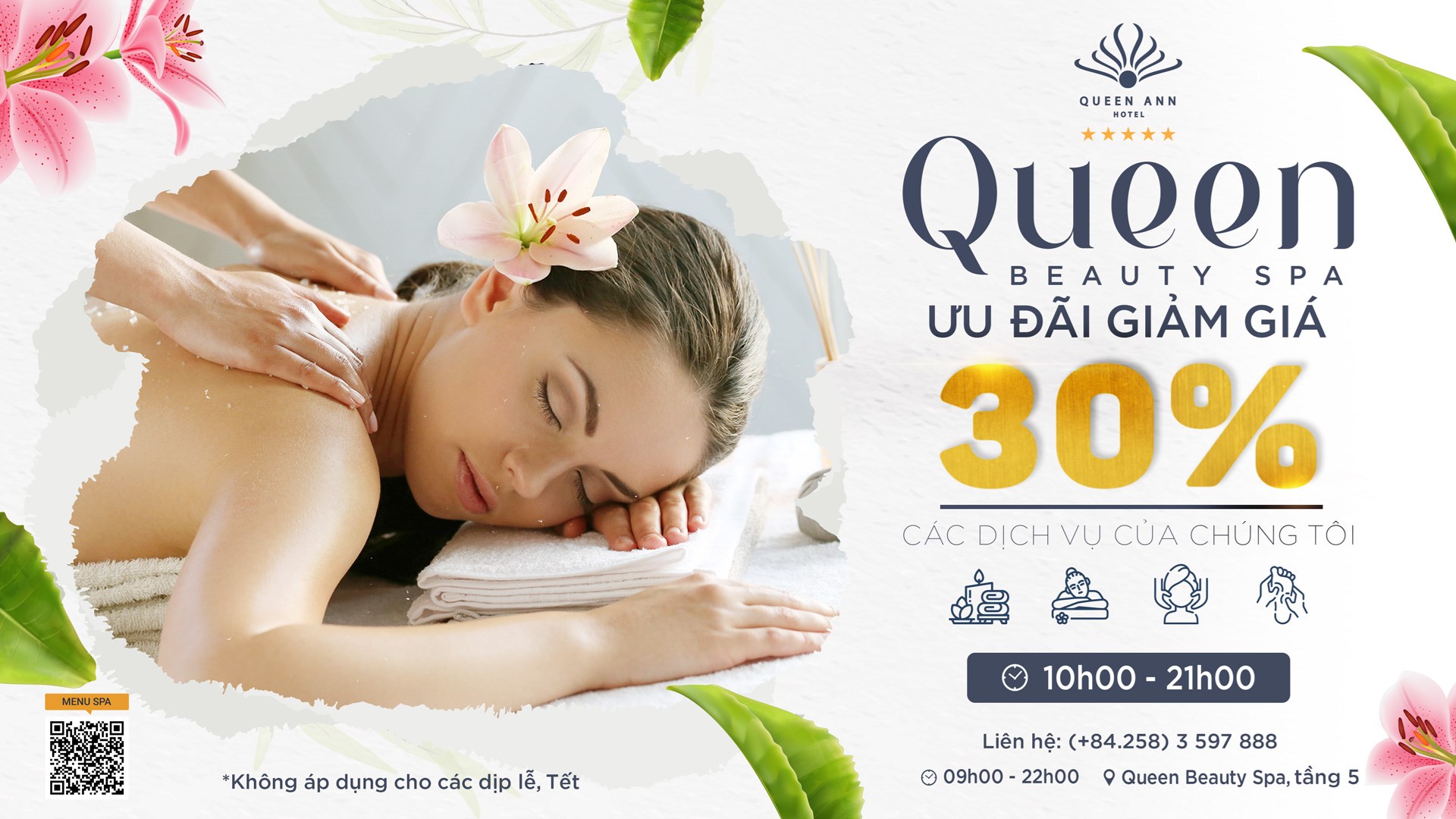 Ưu đãi đặc biệt tại Queen Beauty Spa